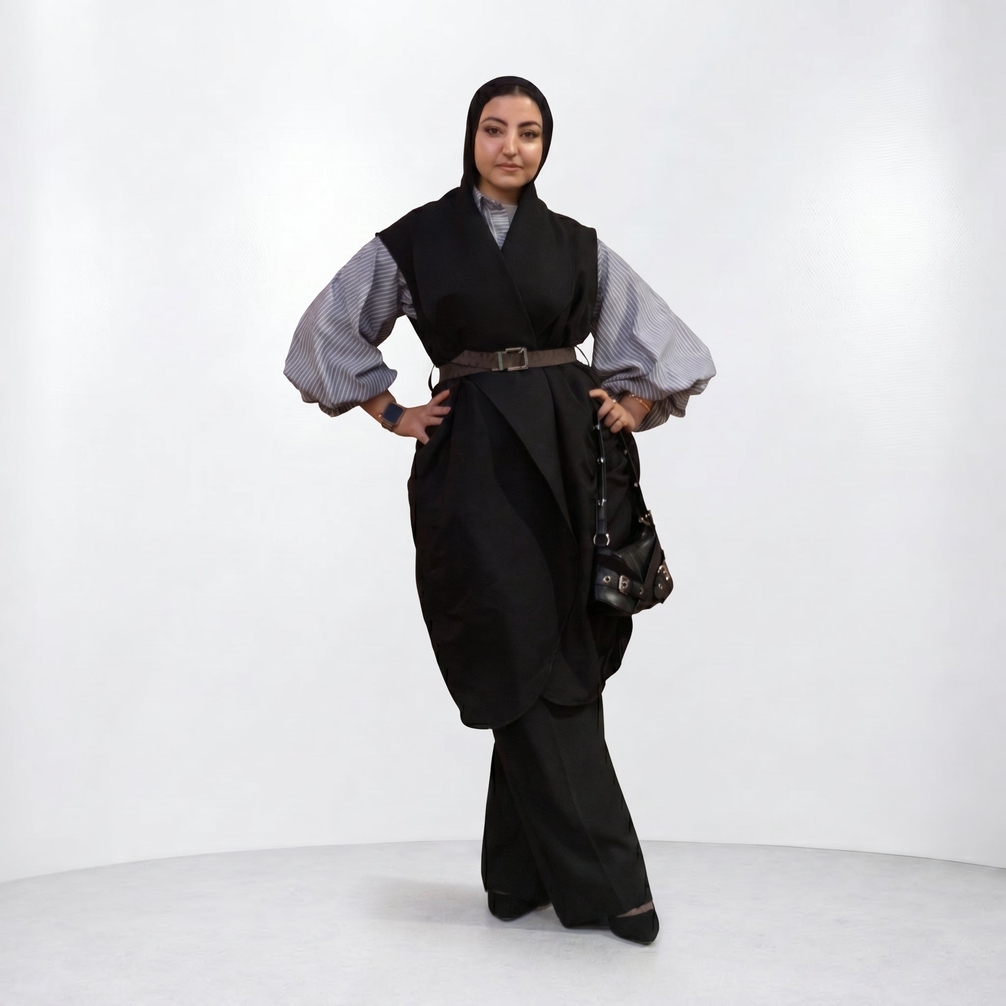 DrapDazzle Blazer - Black