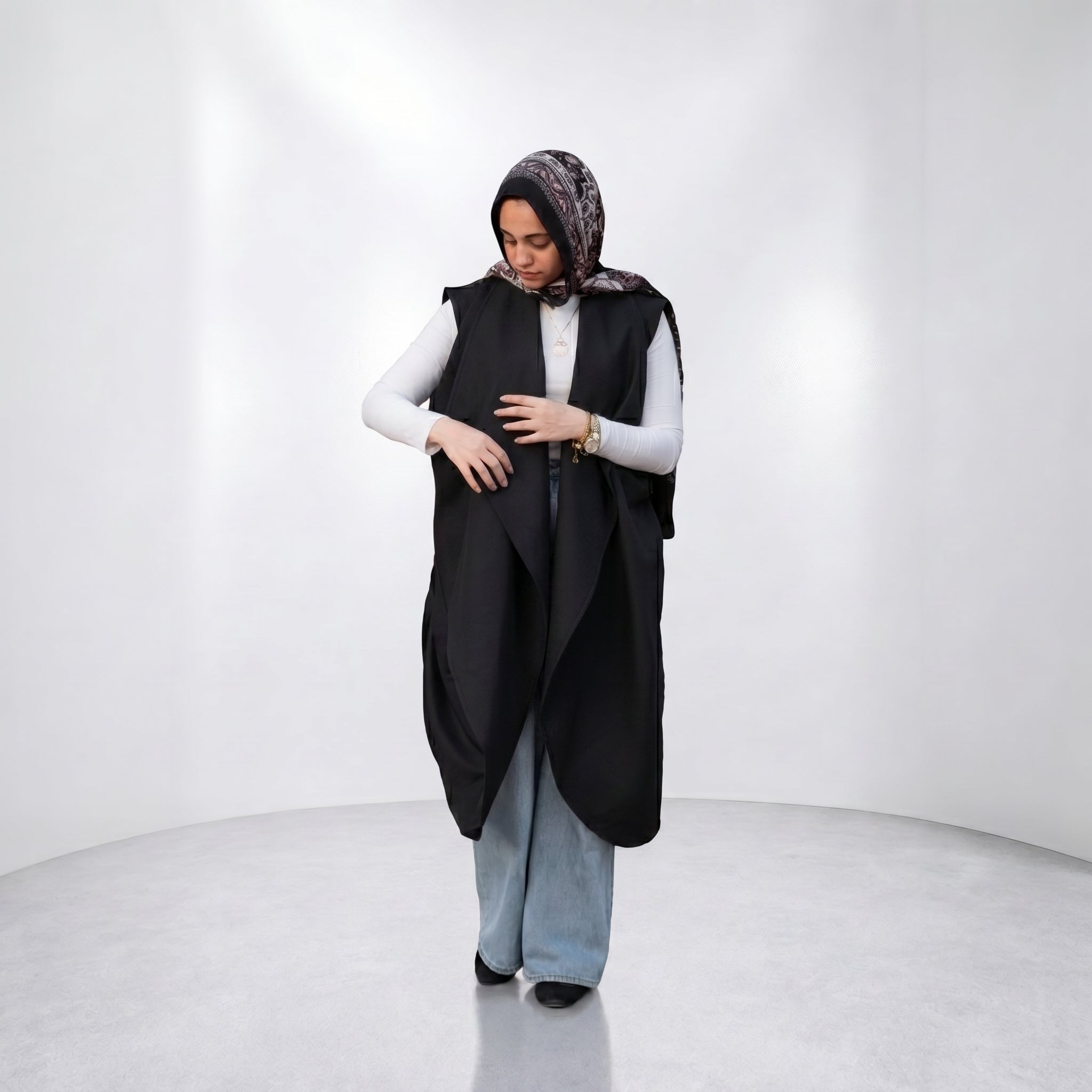 DrapDazzle Blazer - Black