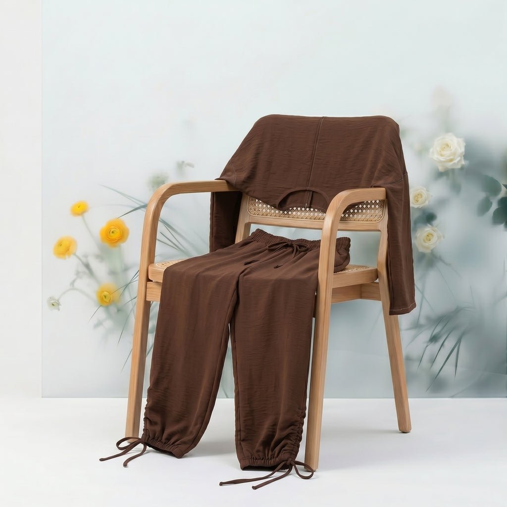 CozyPop Linen Set - Brown