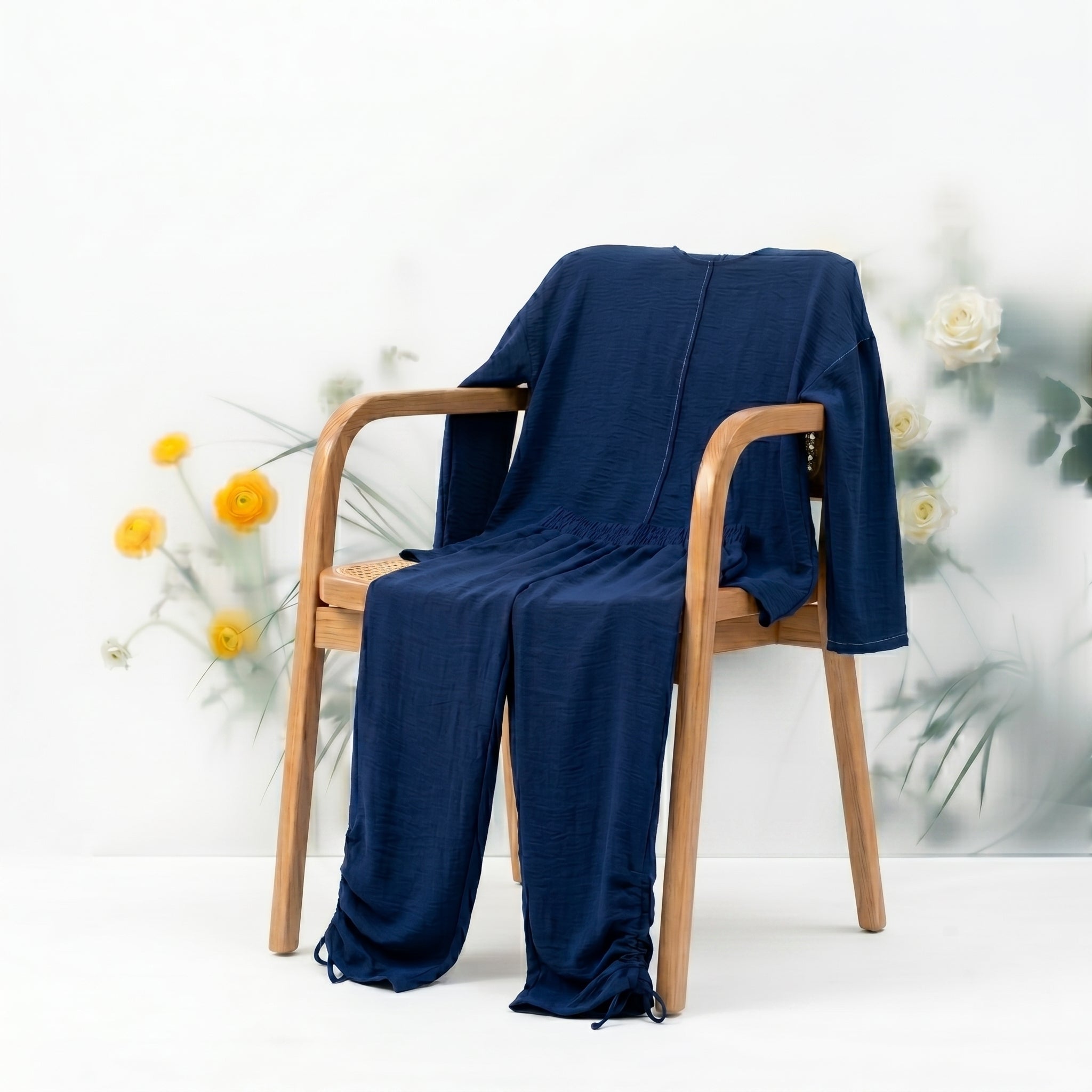CozyPop Linen Set - Navy