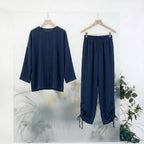 CozyPop Linen Set - Navy