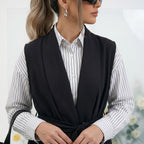 DrapDazzle Blazer - Black
