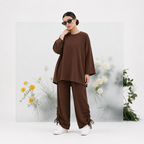 CozyPop Linen Set - Brown