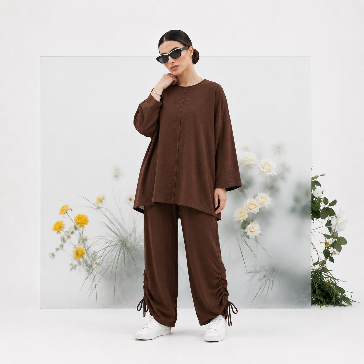 CozyPop Linen Set - Brown