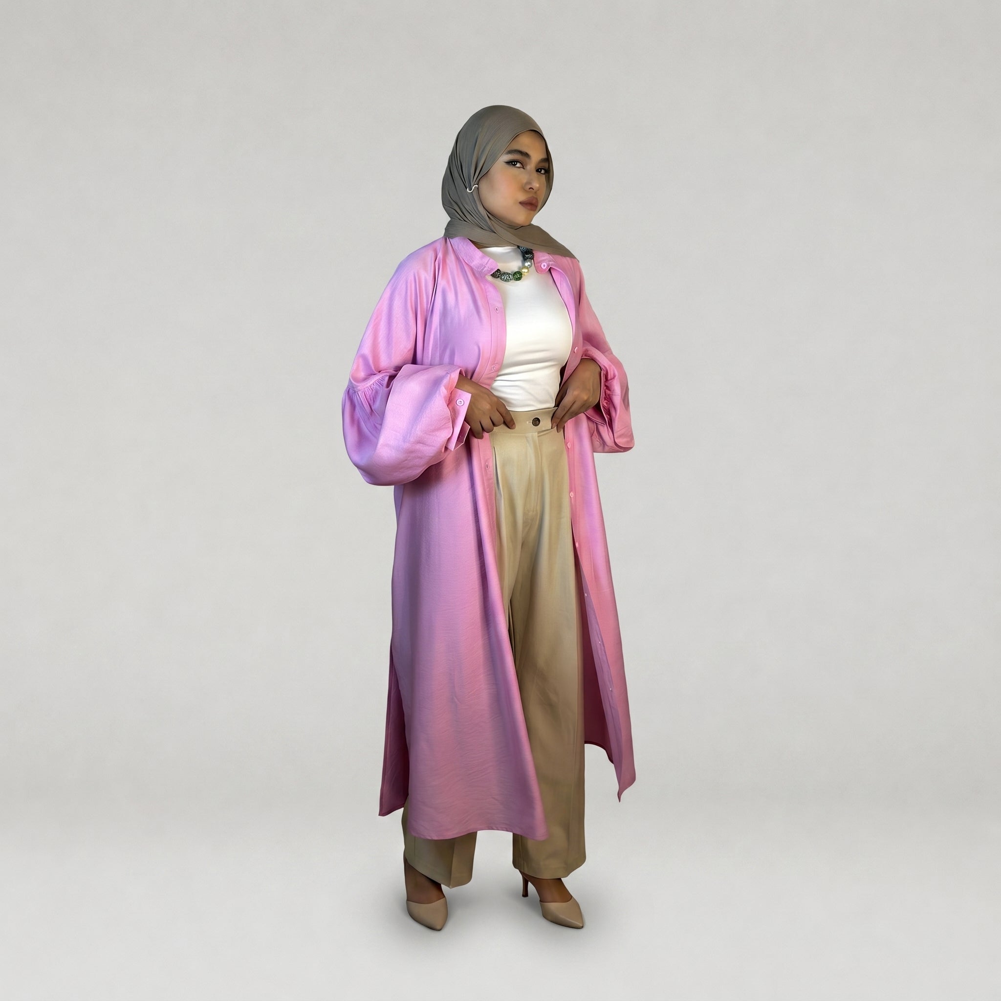 Linen Modest Shirt